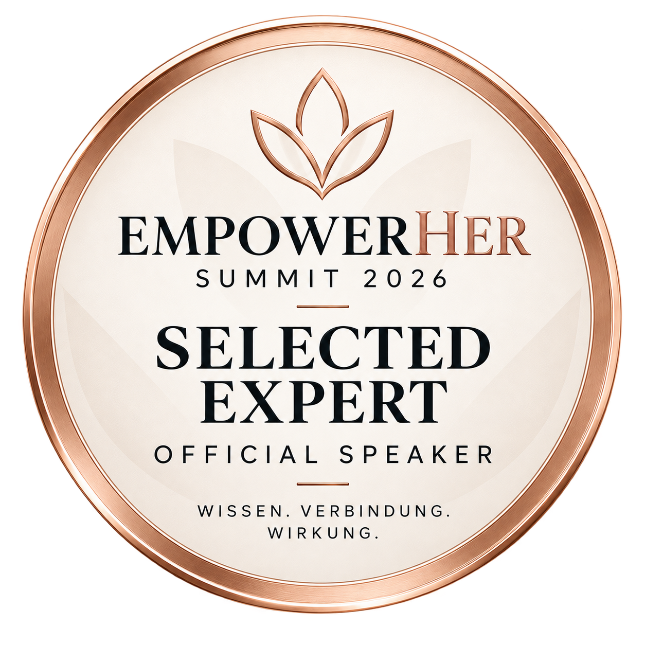 Offizieller Badge: EmpowerHER Summit 2026 – Official Speaker